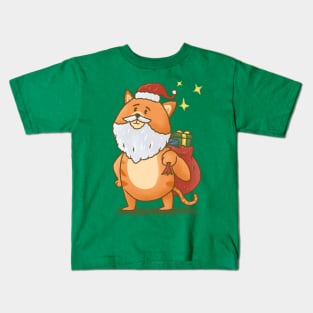 Catnta Claus Kids T-Shirt